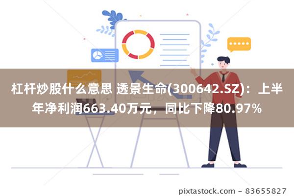 杠杆炒股什么意思 透景生命(300642.SZ)：上半年净利润663.40万元，同比下降80.97%